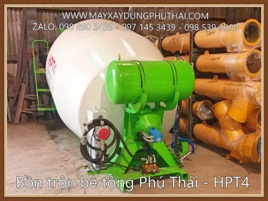 Bán bồn trộn bê tông thủy lực 4m3 - Công Ty CP Máy Xây Dựng Nhập Khẩu Phú Thái